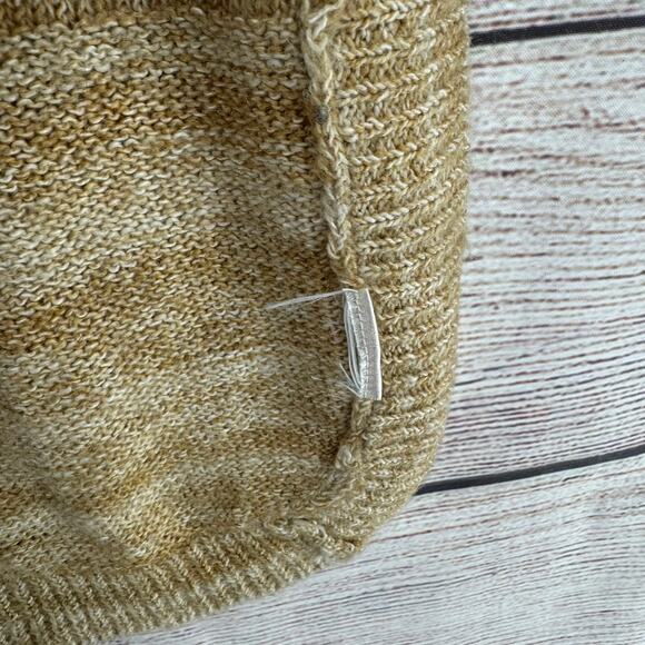 Field and Flower Anthropologie Split Hem Tunic Sweater Womens Medium Beige - Picture 7 of 12